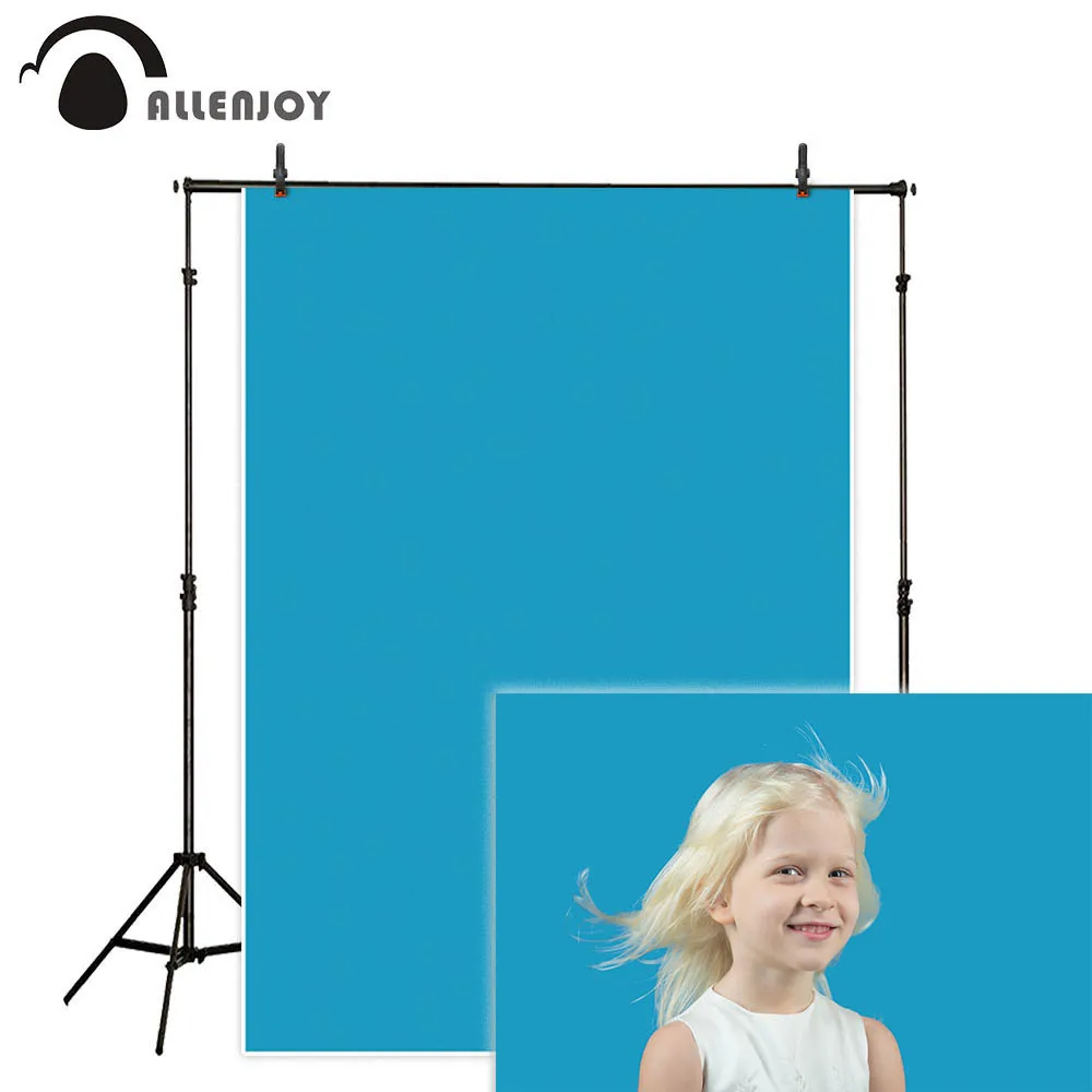 

Allenjoy Ocean Blue pure color photography backdrop portrait shooting photo studio Background photo booth photocall prop decor