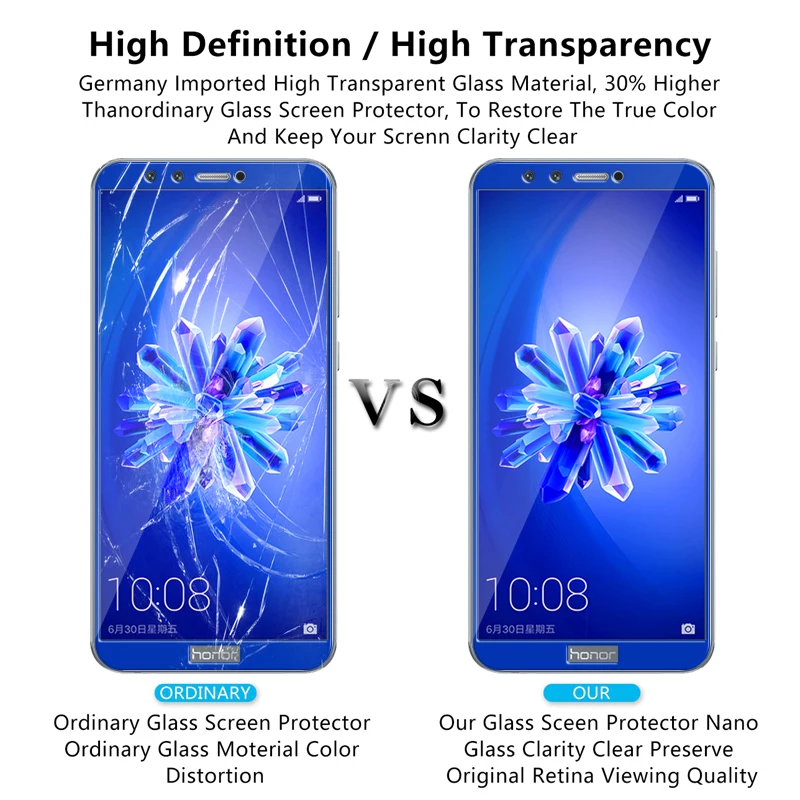 Легкое Защитное стекло для Honor 9 lite huawei honor 9i 9n Защита экрана закаленное