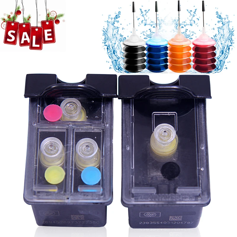 

Refillable ink Cartridge replace For HP 140 141 140XL 141XL Photosmart C4283 C4583 C4483 C5283 D5363 Deskjet D4263 D4363 PRINTER