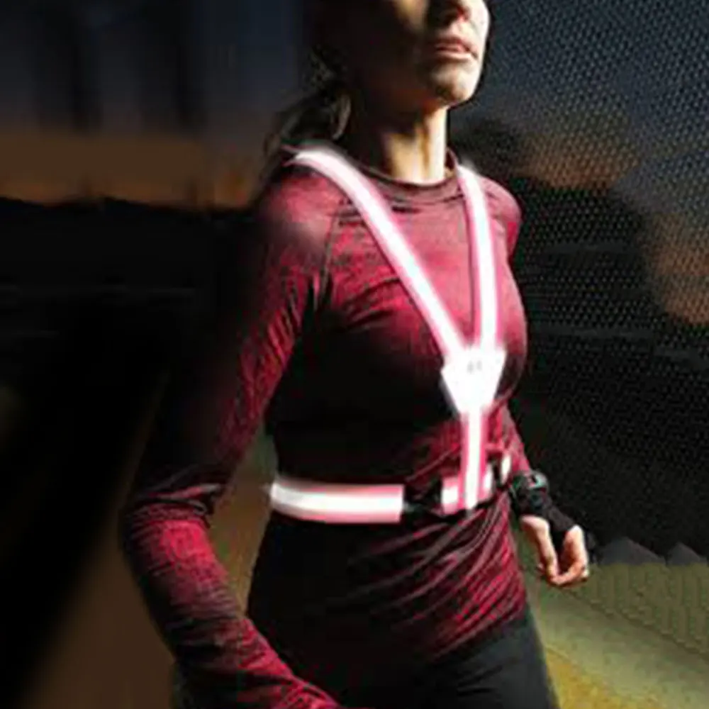 

Adjustable Reflective Vest Cycling Reflective Tape Outdoor Night Running Reflective Fabric Safety Stripes Safe Jacket