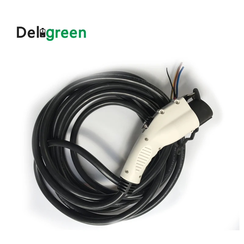 

Duosida 32A J1772 Electrical Plugs with 1M UL/TUV Cable EV Connector 85-220V Standard Grounding Type 2 plug AC Plug in stock
