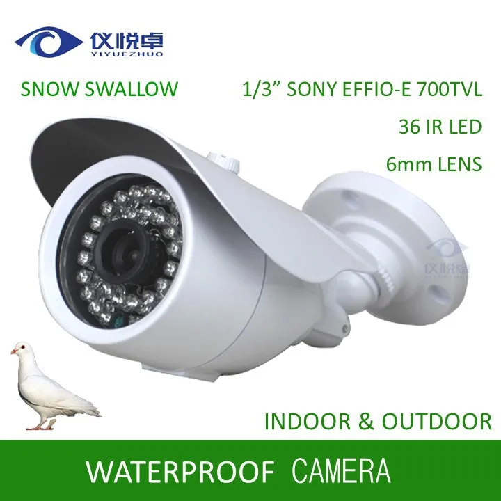 

Security Camera Free Shipping 1/3" SONY EFFIO-E 700TVL CCTV Camera Waterproof Night Vision 36 Led IR Surveillance Camera AS01-7