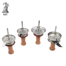 SY кальян набор: 1X кальян керамическая табачная чаша и 1X металлический кальян угольное сито держатель для кальян наргиле аксессуары