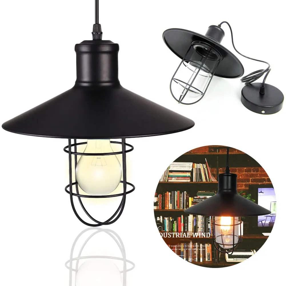 

lamp shade American Style Vintage Loft Industrial Lamp Lights Lampshade DIY Sconce Home Cafe Bar abajur