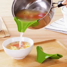 Безопасный силикагель воронка нетоксичный силиконовый slip on Pour Spout клип одиночный заливающий носики для чаш W8298