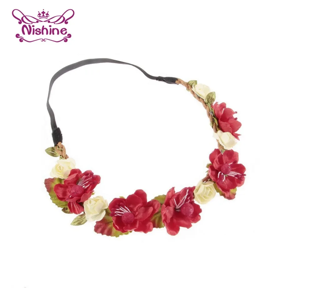 Nishine Boutique Гирлянда для маленьких девочек с искусственным цветком детская