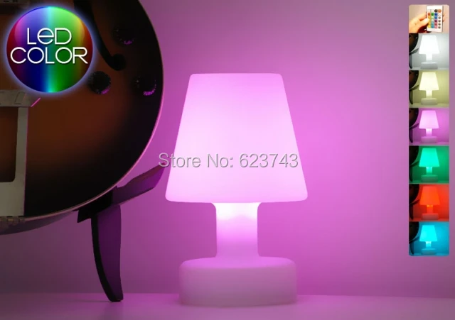 

Free Ship SLONGLIGHT LED table lamp Rechargeable,remote control cordless led desk lamp Waterproof,Break-resistant Table light