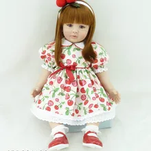 Популярные кукла-реборн из ПВХ силиконовые детские куклы сопровождать ручной работы реалистичные принцесса кукла "малыш" малыш high-end; подарки на год и Рождество