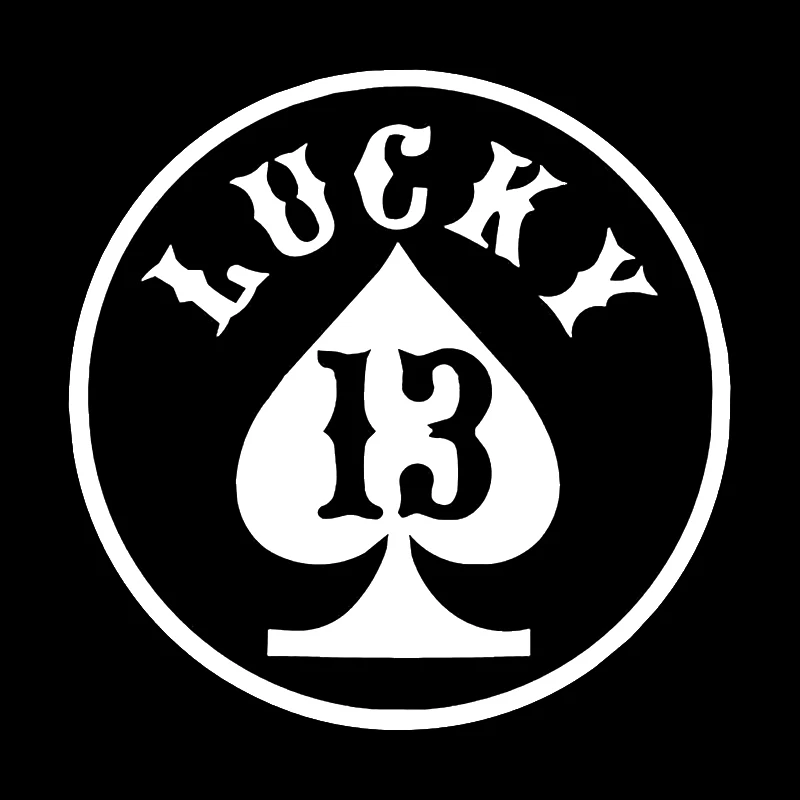 Car Sticker Vinyl 1515CM LUCKY NUMBER 13 Sticker Reflective3 Funny 3D Car Stickers and Decals Rear Window Wall Door Car Styling (3)