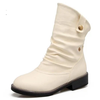 

Zapatos Mujer Casual Shoes Woman Women Pumps Winter Chaussure Femme Girls Ankle Martin Boots High Heels Ladies Wedding G61116