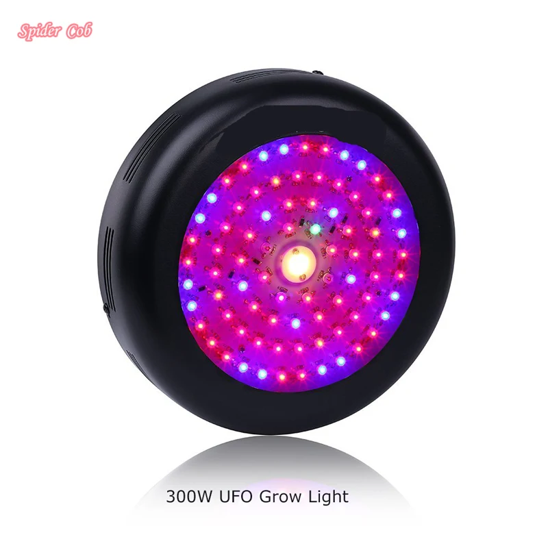 

Plant Hydroponics LED Plant Lamp 300W UFO LED Grow Light with 54pcs 5W Epileds 30w COB for Indoor Greenhouse Garden