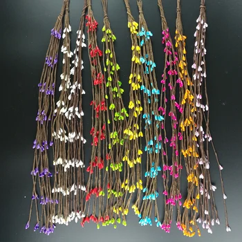 

50pcs Pretty Pip Berry Flower Garland Stamen for Floral Bridal Wreath for Wedding Diy Wreath Decoration 40cm Artificial Rattans