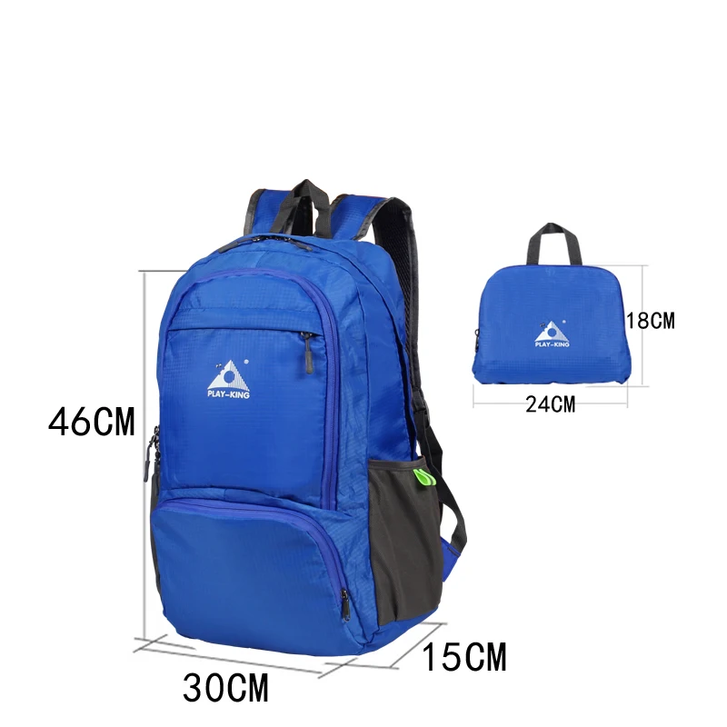  PLAYKING foldable waterproof backpack outdoor travel folding lightweight bag bag sport Hiking gym m - 32898389421