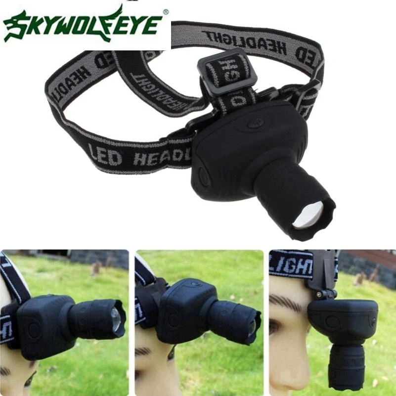

FB 22 Shining Hot Selling Fast Shipping 3-Mode CREE Q5 1000Lumens LED Zoomable Headlamp AAA Head Torch Light Lamp
