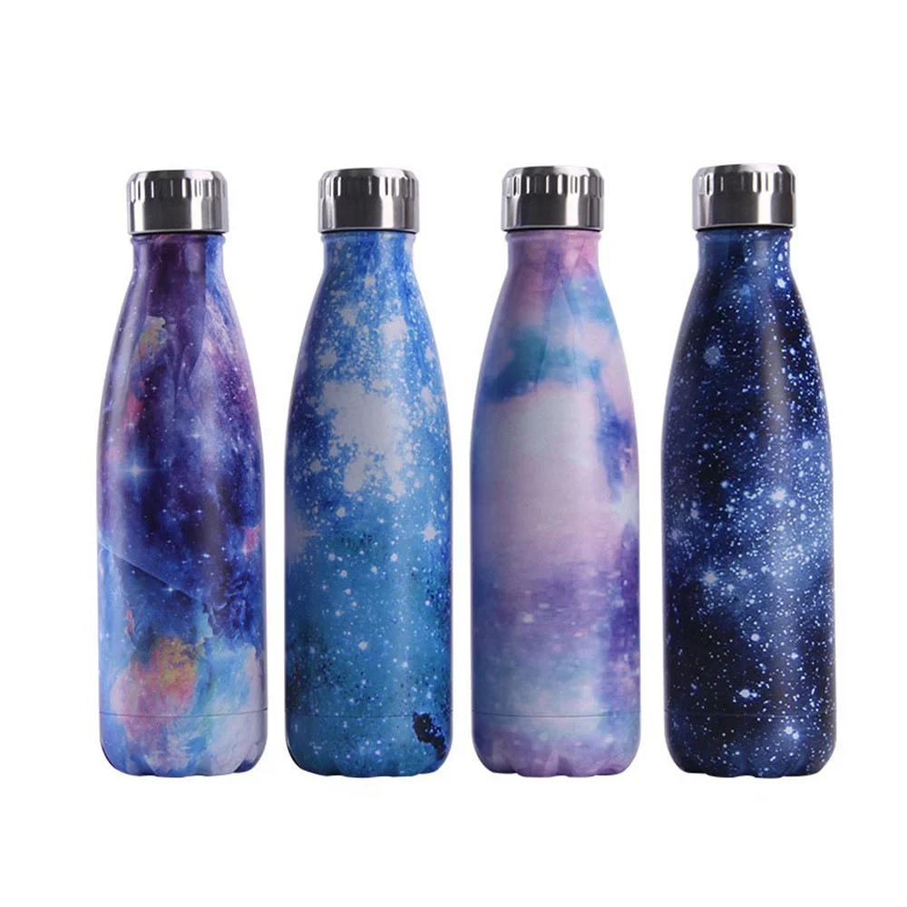 

Starry sky Water Bottle BPA Free Creative Gradient Color Insulated Cup Travel Sport Drinking Bottle Stainless Steel Vacuum Flask