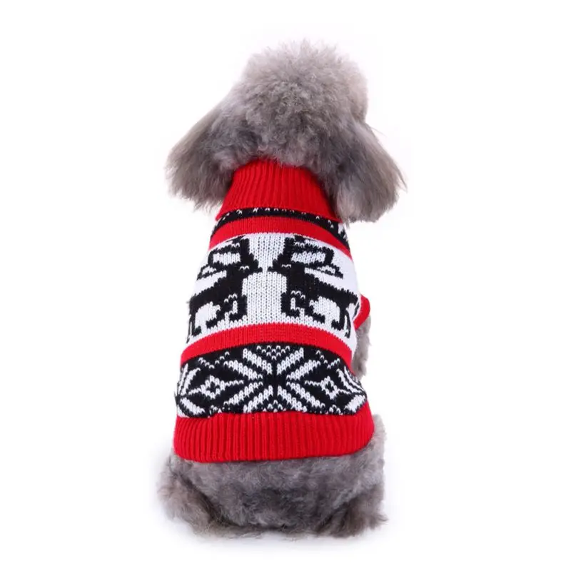 Рождество Pet Одежда с принтом в виде собак осень зима любимая одежда толстовки пальто собаки свитера pet зимние теплые плотное пальто