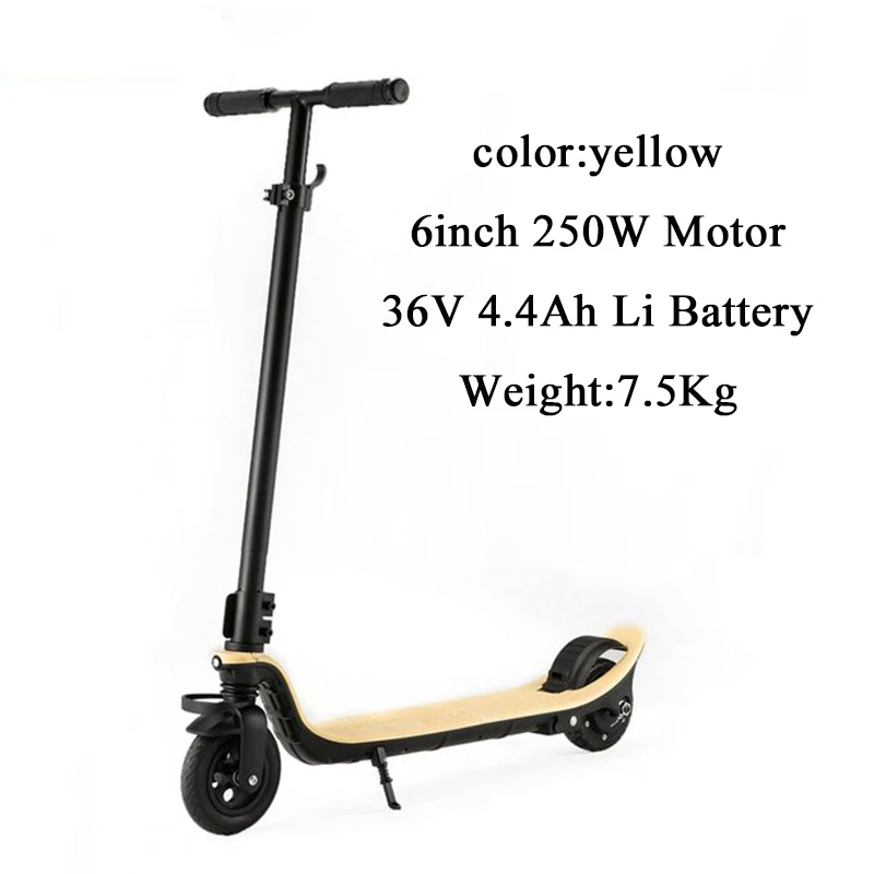 JS 36 в 6 дюймов внедорожный электрический скутер мощный Ховерборд Электрический скейтборд литиевая батарея Ruimas Ninebot Es2 Koowheel K - Цвет: 36V 4.4Ah Yellow