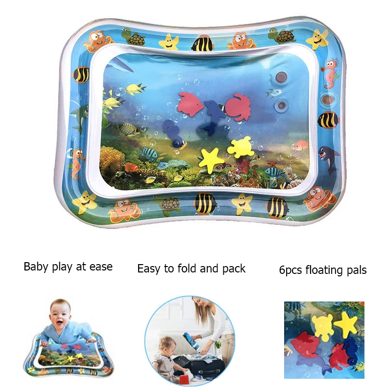 Tapis D Eau Gonflable Pour Bebe Rampant Tapis De Jeu Pour Le Ventre Center D Activites Amusantes Coussin D Eau Jouet A Double Usage Aliexpress