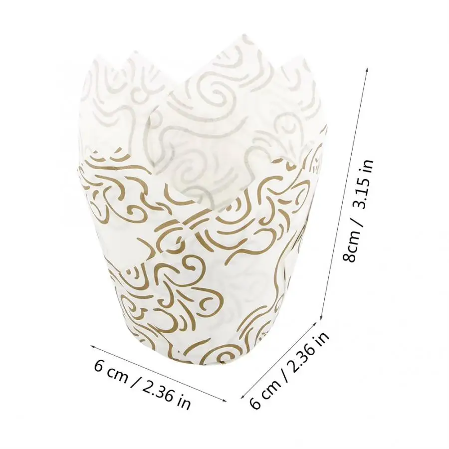 

Cream Cakes Mold 50PCS Mini Cupcake Liners Paper Round Cake Baking Cups Muffin Cases Home Party Wedding Pastry Forms Caking