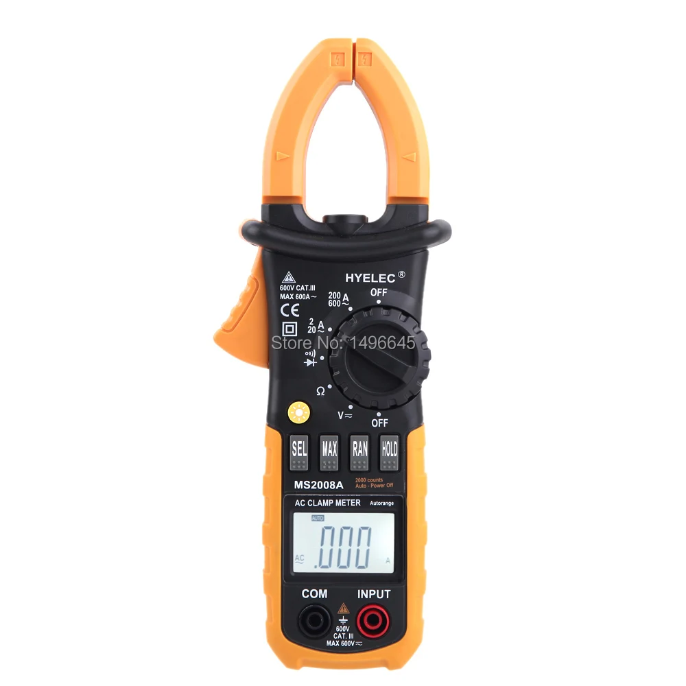 Professional Digital AC Clamp Meter w/2F Back light Multimeter fluke