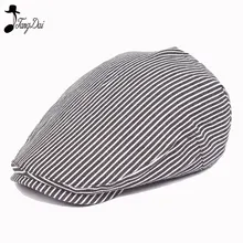 Ретро берет козырьки вождения плоская кепка таксиста кепка газетчика полосатая шапка, Кепка шляпы для мужчин шляпы на весну-лето