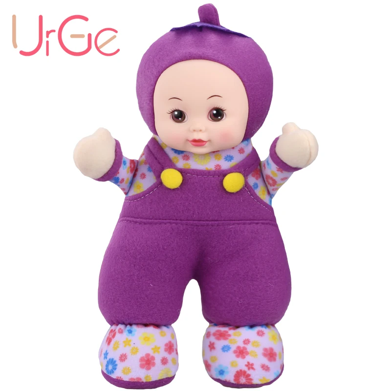 Cute Sweet kawaii Plush Cartoon Eggplant doll Soft Silicone Reborn baby