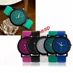 2017, Новая мода звезды минималистский модные Часы для любителей кожаным ремешком Элитный бренд Hour Clock #350717