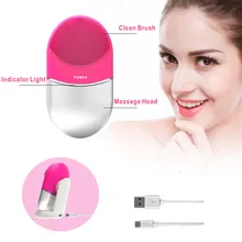Беспроводной зарядки электрических мягкий силиконовый spinary чистка лица Кисточки Уход за кожей лица f1103