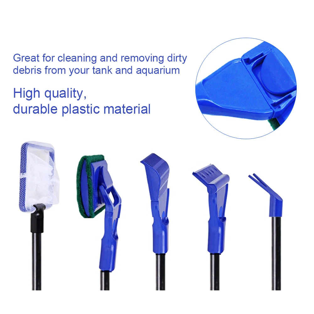 5 в 1 многофункциональный инструмент для очистки аквариума высокого качества