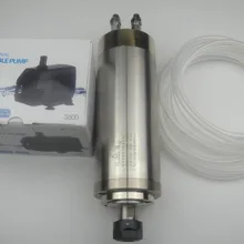 ER20 диаметром 80 мм 220 V 24000 об/мин 2.2KW Водяное охлаждение шпинделя+ 1 водяной насос+ 1 Водопровод