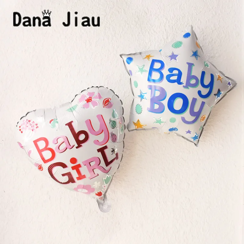 Baby Boy Girl Letter Foil Helium Balloons Pink Blue Baby Shower Birthday Party D