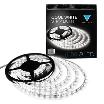 

AKDSteel LED Strip light, Waterproof LED Flexible Light Strip 12V with 300 SMD LED, 3258 Pure White. 16.4 Foot / 5 Meter