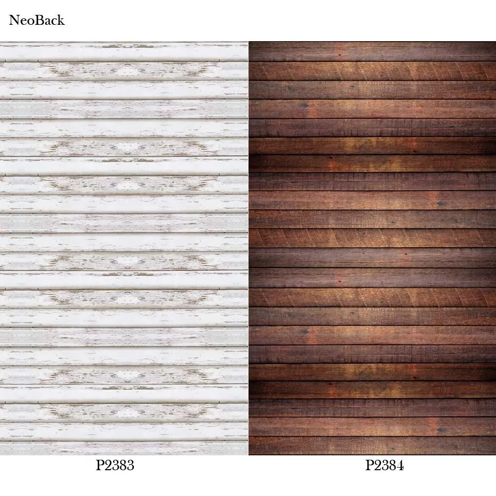 

NeoBack 3x5ft Off white or Brown Thin Vinyl Wood Pattern Photography Backgrounds Most Popular Commercial Studio Photo Backdrops
