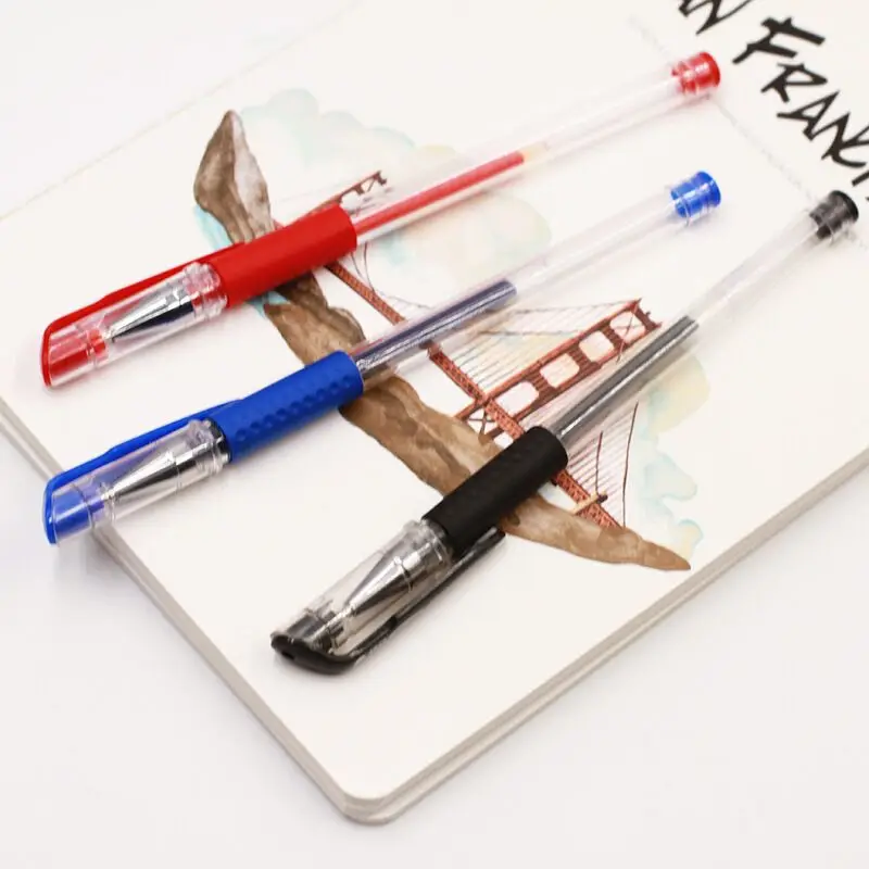 

YDNZC 3 Colors European Standard Gel Pen 0.5mm Bullet Pen Meeting Pen Replaceable Refill Examination pen
