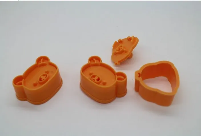 Бесплатная доставка оптовая продажа 2 компл./Лот 3D Медведь и цыпленок Пластиковая
