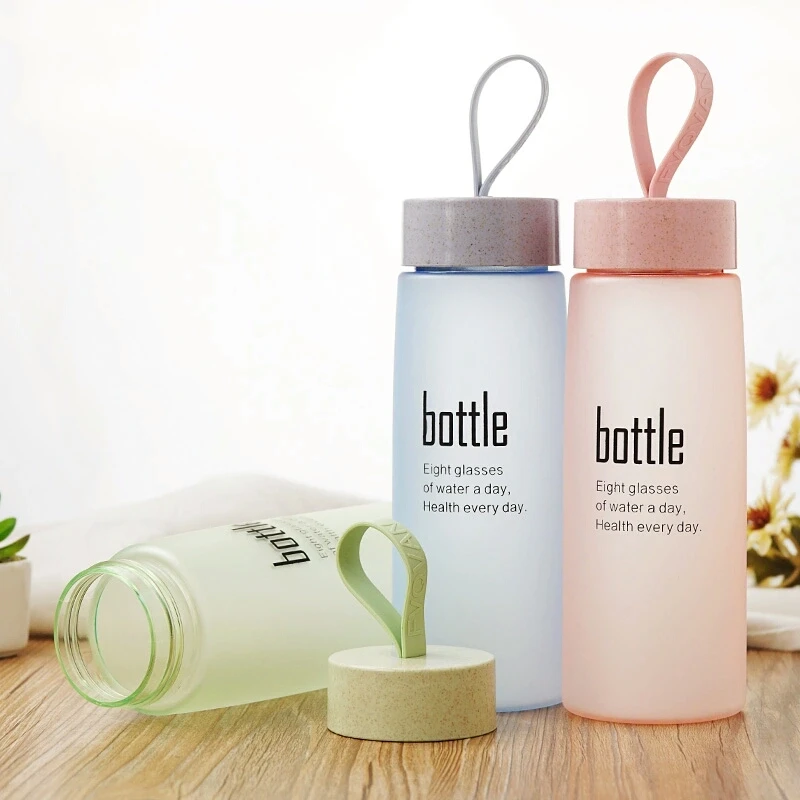 500ml  Water Bottle BPA Free Plastic Drink Bottle Portable Outdoor Travel Sport Drinking Bottles Fashion Bottle For Girls Woman