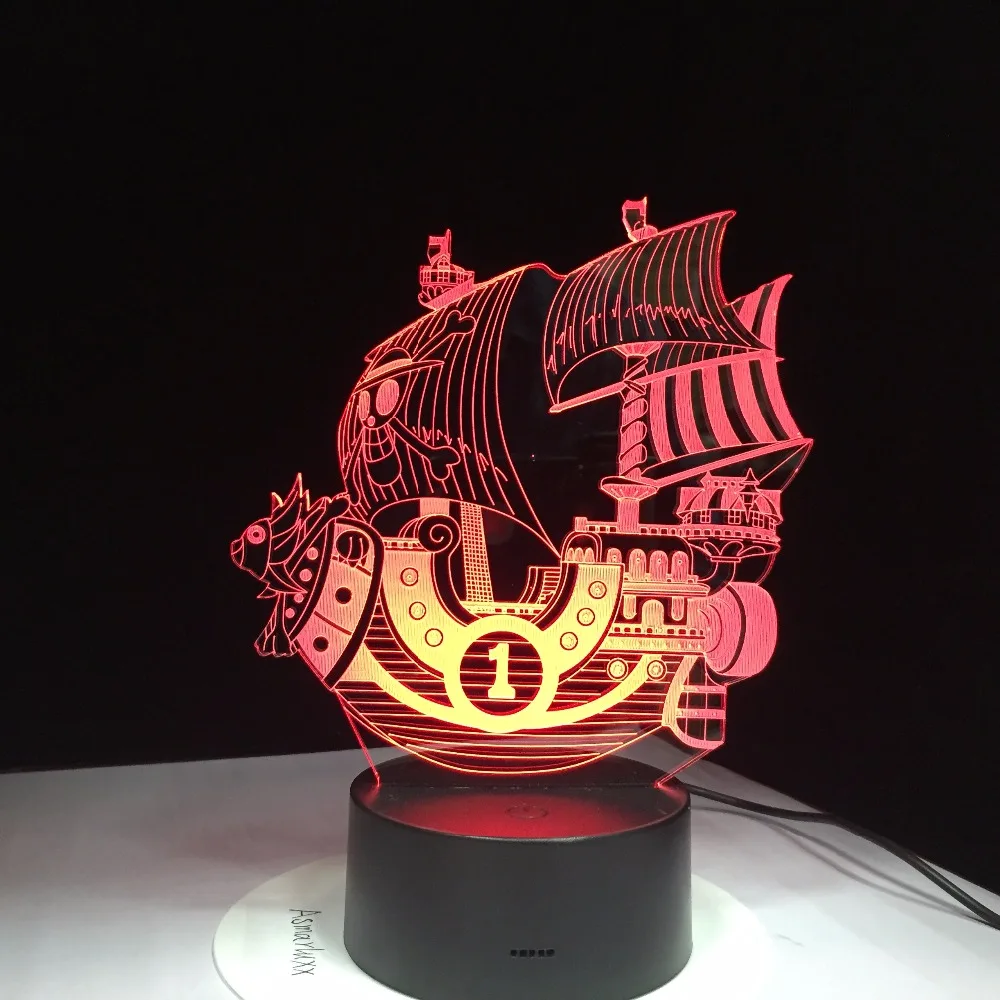 Boat Sailing 3D LED Lamp 7 Colors Visual Led Lights for Kids Touch USB Table as Lampe Baby Sleeping Nightlight Home Decor Light Boat Sailing 3D LED Lamp 7 Colors Visual Led Lights for Kids Touch USB Table as Lampe Baby Sleeping Nightlight Home Decor Light
