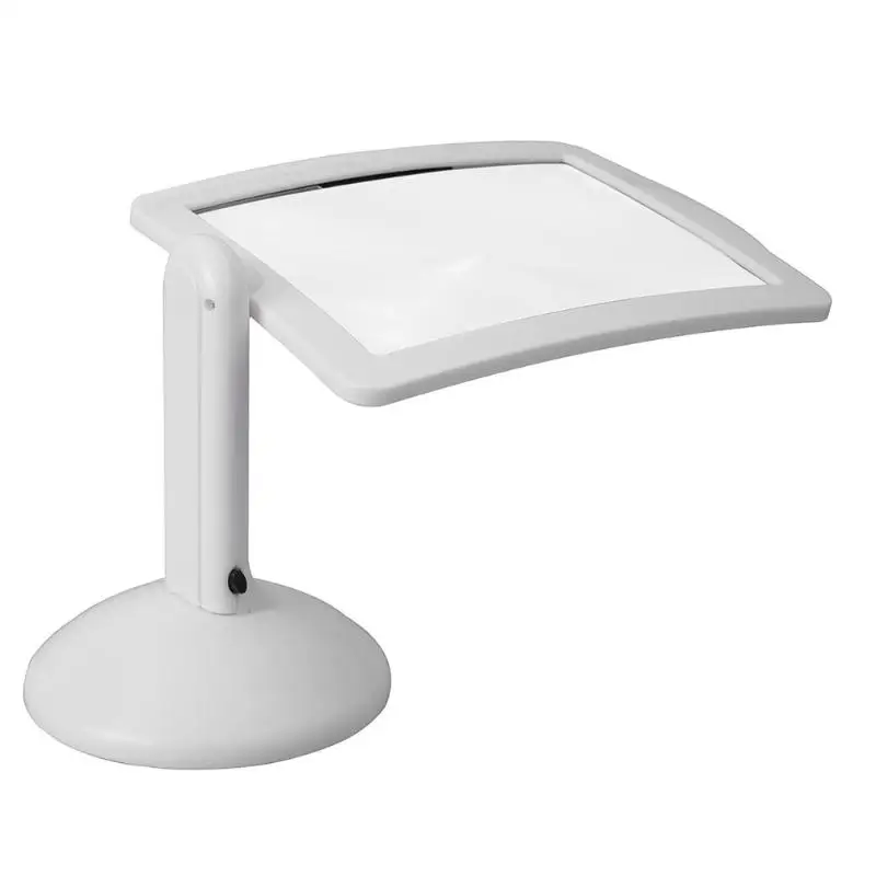 3X LED Free Standing Reading Magnifier Lamp Desktop Table Lens Light