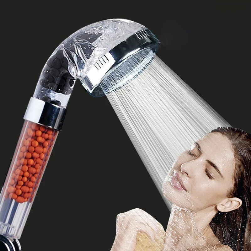 

water head shower bath high pressure SPA handheld rainfall pressurized lightweight shower head Ion Activated Ceramic Ball shower