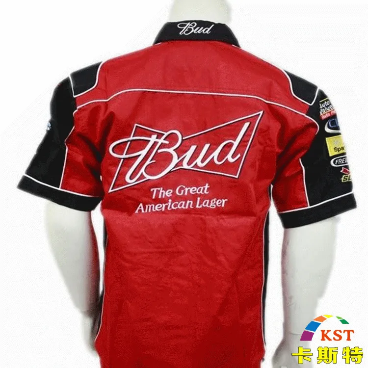 Новинка 2020 брендовая летняя одежда budweiser F1 командная Клубная для машин каратинга