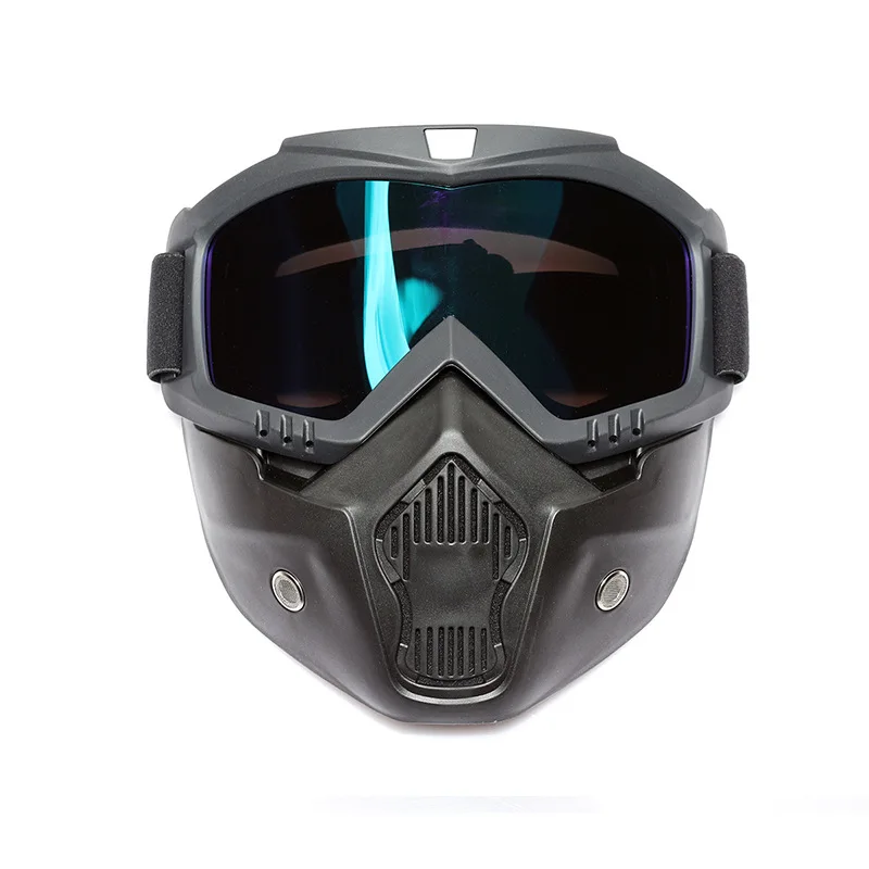 

Motorcycle Face Mask Goggles Motocross Motorbike Motor Open Face Detachable Goggle Helmets Vintage Glasses Universal