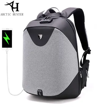 

Men's Backpack with USB Charge Port Waterproof 15.6 Laptop Travel Business USB Bagpack Male School Student Bags for Boys Girls