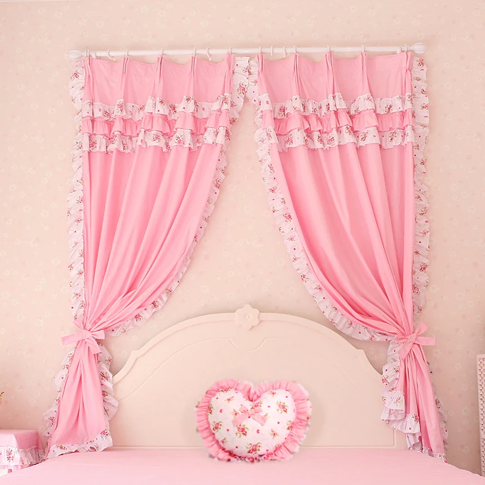 Brand Princess Fashion Style Curtains For Living Room Window Sheer Cortinas Kids Girls Draperies Home Decor Free Shipping | Дом и сад