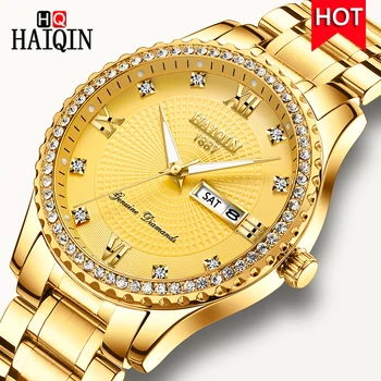 HAIQIN Men's Watches Watch Men 2019 Gold Luxury Men's Quartz Stainless Steel Military Waterproof Sports Watch Relogio Masculino
HAIQIN Men's Watches Watch Men 2019 Gold Luxury Men's Quartz Stainless Steel Military Waterproof Sports Watch Relogio Masculino