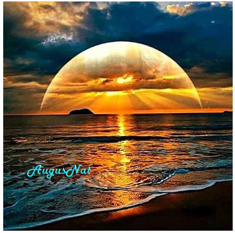 Sunset Diamond Painting Full Round Sea Scenery Wall Art Ocean Decor Diamond Drawing Diamond Dotz View Embroidery Picture Gift Diamond Painting Cross Stitch Aliexpress