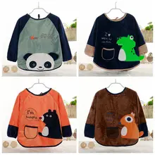 Водонепроницаемый нагрудник с длинными рукавами; Детский фартук с длинными рукавами; нагрудники для кормления детей; одежда для малышей