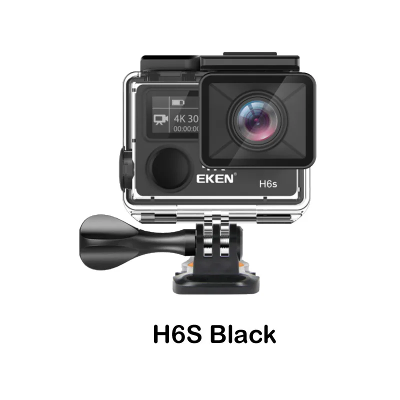 Экшн-камера eken H6s Ultra HD 4K 14MP с EIS, водонепроницаемая, для улицы, для подводного плавания, с дистанционным управлением, для шлема, Спортивная видеокамера, объектив с углом обзора 170 - Цвет: H6S