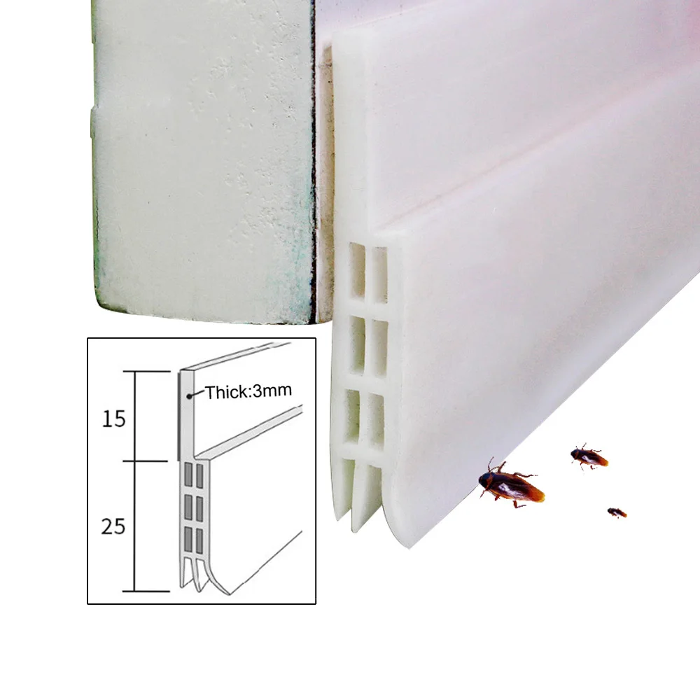 1 шт. дверь развертки Силиконовое нижнее уплотнение полосы погода зачистки проект стопор и блокировщик, шумоизоляция и предотвратить ошибки