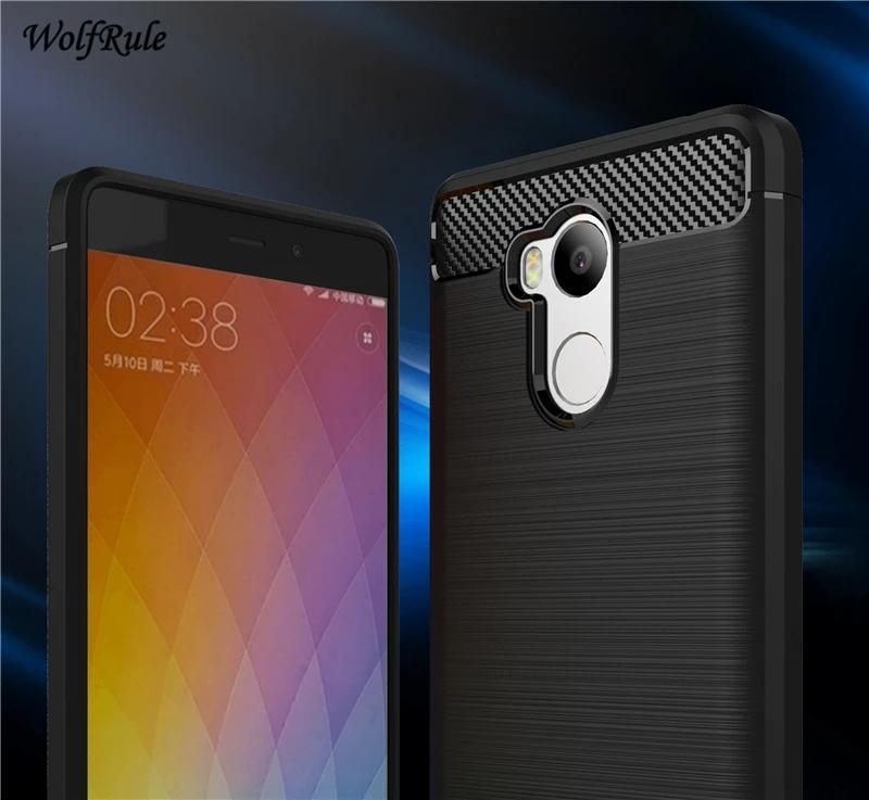 WolfRule Case For Xiaomi Redmi 4 Pro Cover Shockproof Silicone Brushed Style ForXiaomi Prime Bag &lt |