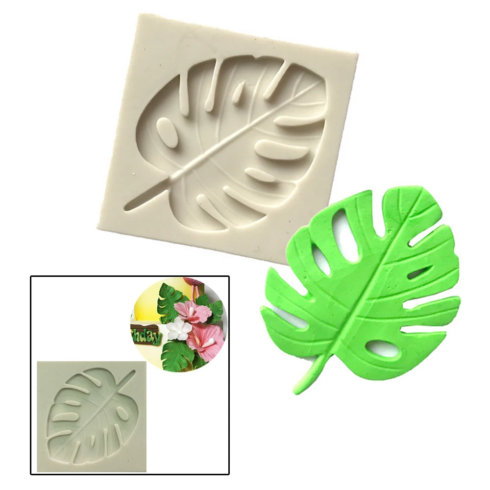 

3D Tree Leaf Molds Sugarcraft Leavf Silicone Mold Turtle Leaf Fondant Cake Decorating Tools Leaves Chocolate Mold A